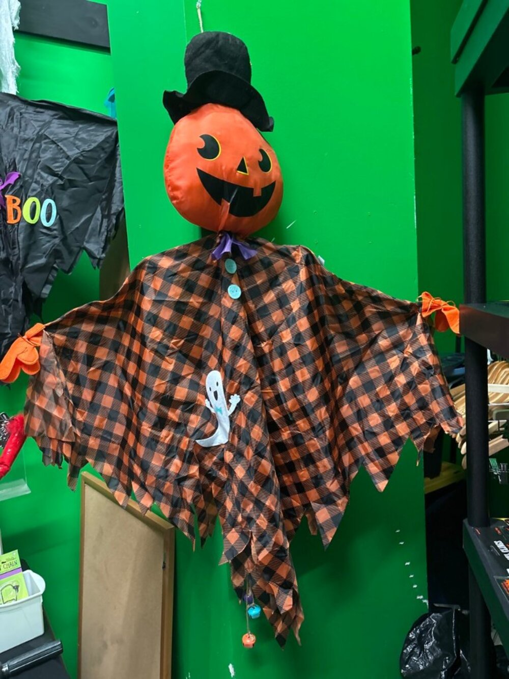 Hanging Pumpkin Scarecrow Decoration